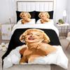Marilyn Monroe Duvet Cover Soft Bedding Set with Pillowcases for Teens Single Double Queen King Size