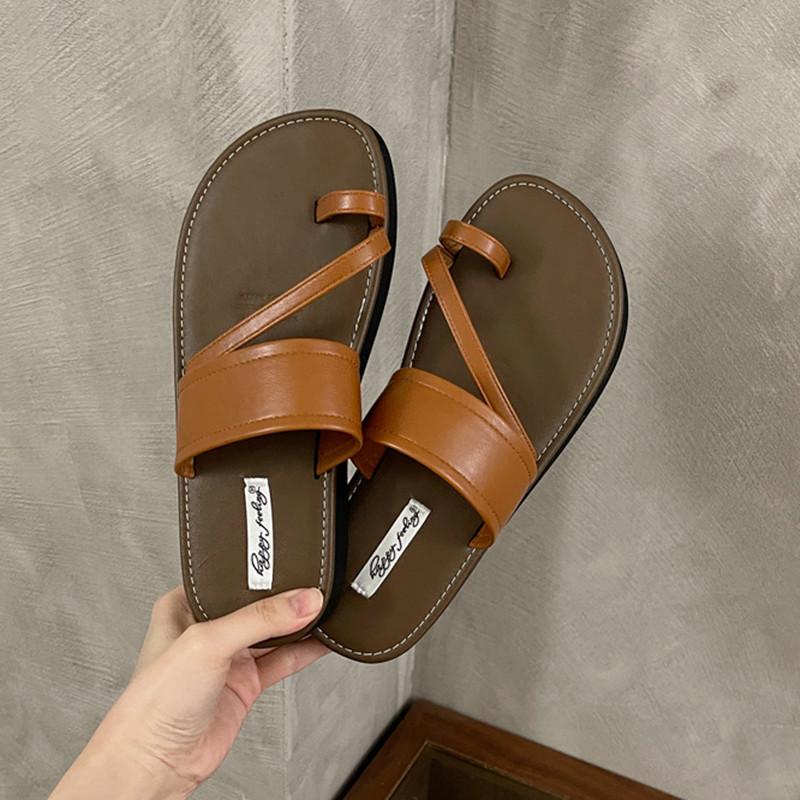 

Fashion Bailamos Brand Women Slipper Summer Flat Heel Roman Shoes Low Heels Sandals Footwear Gladiator Open Toe Beach Slides 40 оранжевый