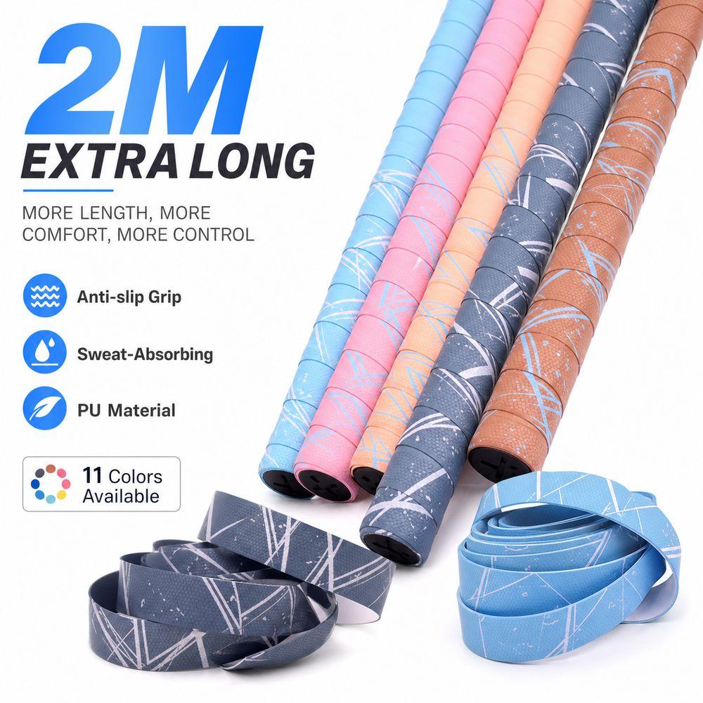 Sweat Absorbed Racket Handle Wrap Anti-slip Anti-skid Grip Tape New Over Grip Tape Racket Handle