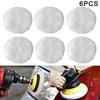 Easy Fit Polishing Bonnet Buffer Pads, Suitable for 240mm Pads, for Cars and Furnitures, Soft Wool Material 6Pcs