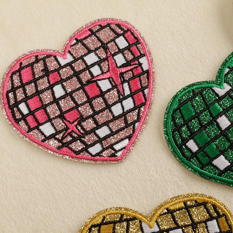 Original love fine flash planet embroidery sticker embroidery patch shoe and hat accessories clothing accessories DIY patch sticker