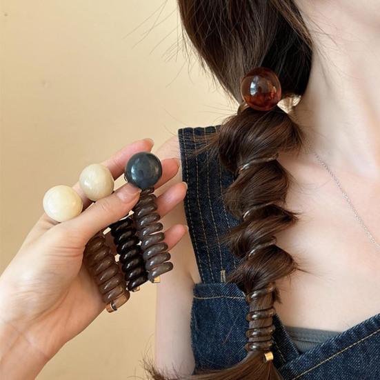 4Pcs Hair Hair Ropes Non-Damaging Spiral Women Accessories