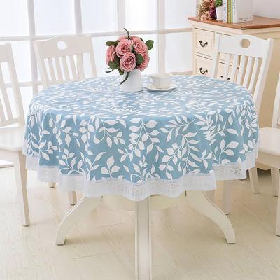 PVC-Kunststoff-Küchentischdecke, ölbeständig, dekorative Tischdecke, pastoraler Stoff, Tischdecke, Blumen-Stil, rund, elegant, wasserdicht