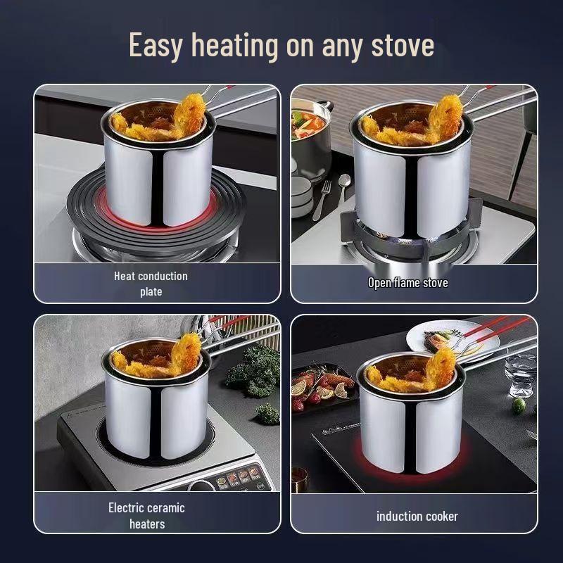 Tinle Stainless Steel Mini Deep Fryer