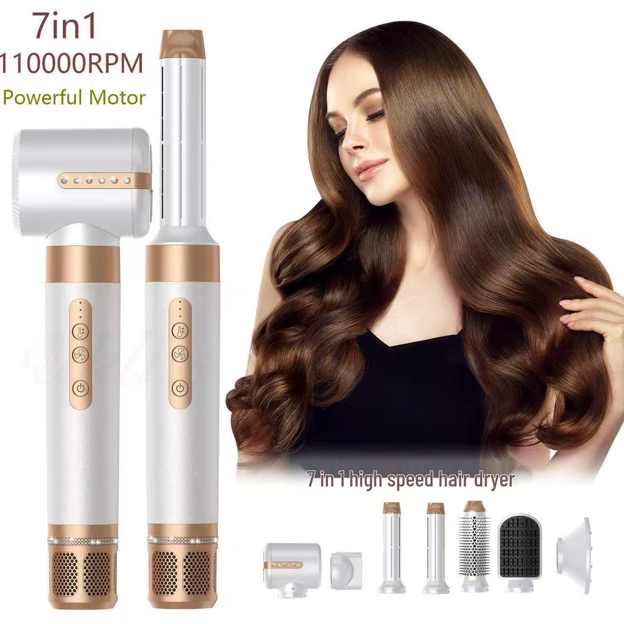 Hot-Selling Multi-functional Automatic Curling Wand & Straightening Air Comb UK Plug