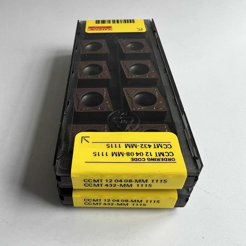 Original Sandvik / CCMT120408-MM 1115 /Carbide CNC Blade 10 PCS