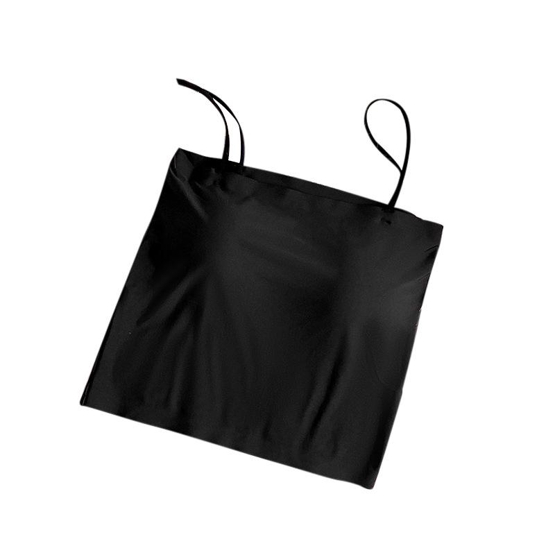 Bonas Women's Camisole with Bra Pads, Dual-Layer, Bra-Free, Summer Thin Style, Beautiful Back Tube Top