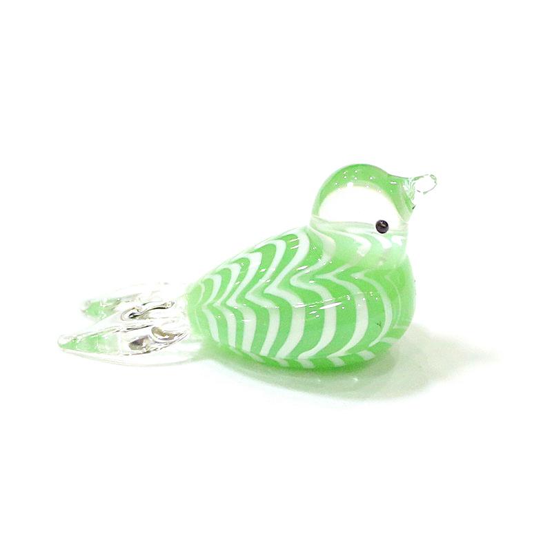 Miniature Murano Glass Bird Decorative Figurine Japan Style Home Fairy Garden Decor Accessories Lovely Handmade Animal Ornaments