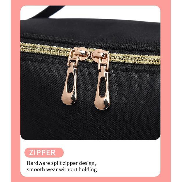 3 Layer Nail Polish Storage Bag Cosmetic Bag Portable Handbag for Women Travel Essential Oil Bag Nail Care Tool Storage Box