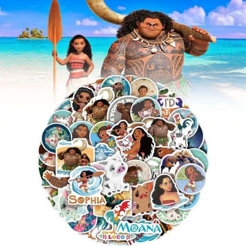 Moana 50pcs Cartoon Paster Decorative Water Bottle Waterproof Sticker Gifts