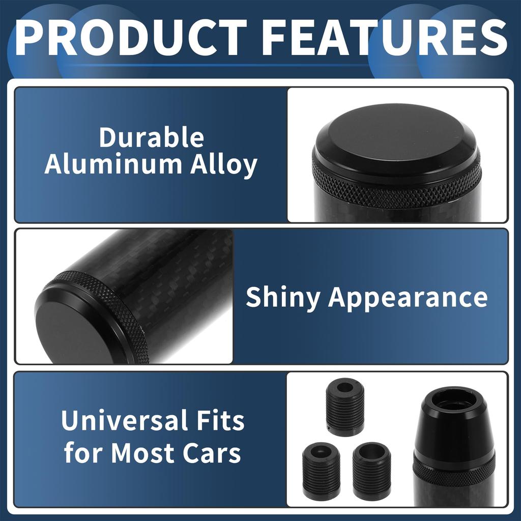 INFINAUTO Matte Frosted Finish Shift Knob 9.5cm Automatic Manual Car Gear Shift Knob with