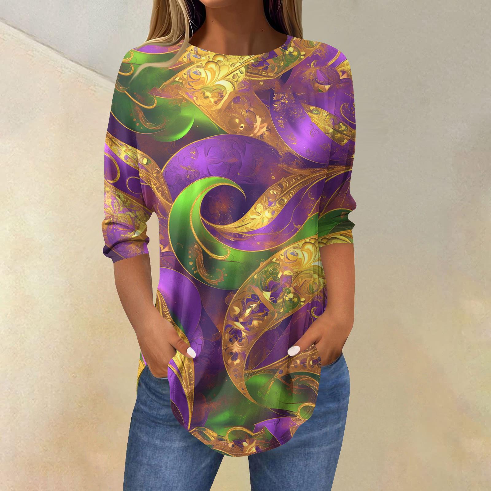 

Жіночі футболки з рукавом 3/4 Сорочки Однотонні пуловери Літо Весна Топи Блузки XL жовтий