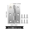 2" Stainless Steel Flat Open Cabinet Door Hinge for Wardrobe and Furniture
