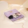 Fashion Embossed Floral Crossbody Bag Gold Chain Shoulder Strap Turn Lock Closure for Weekend Travel Outdoor
