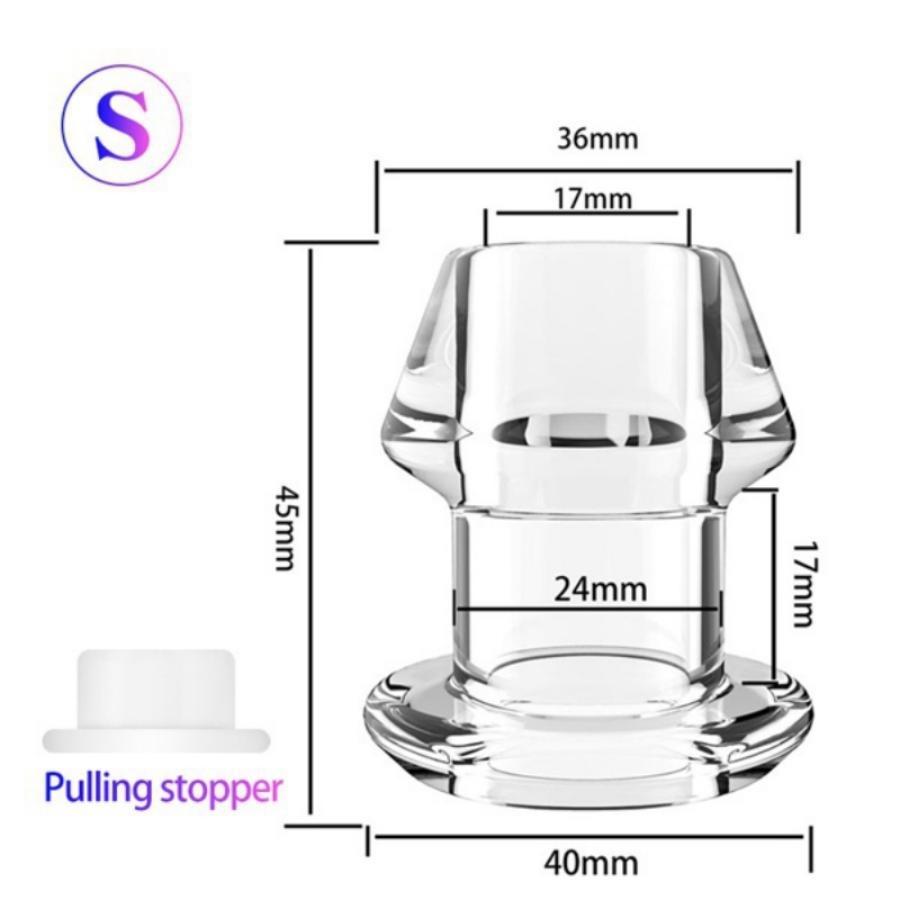 Huge Plug Transparent/Hollow Plug Men/Women Plug Tube Cleaning Toys Couple Gifts