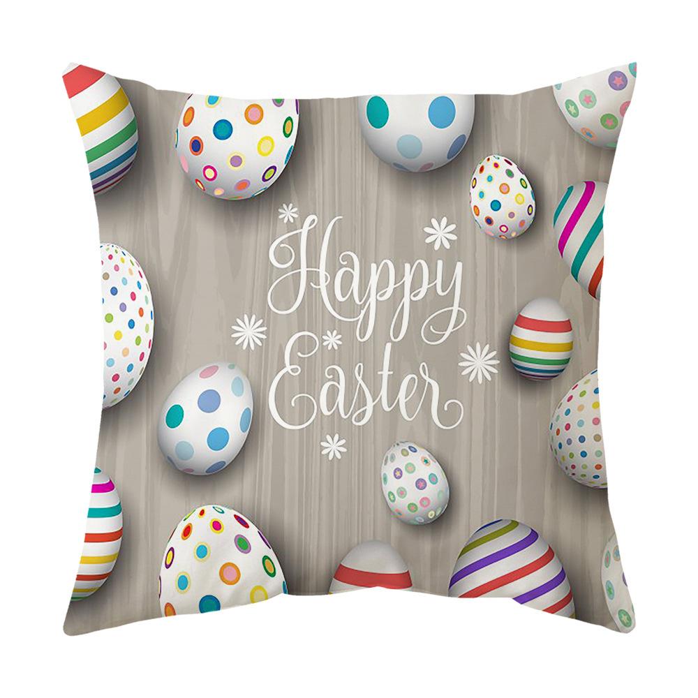 Easter Pillow Cover, Living Room Sofa Cover, Car Cushion Cover, Bay Window Cushion, Office Waist Protector