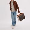 Coach Field 40 Tote Bag With Removable Shoulder Strap And Logo Print Women Tote Bags Brown Coffee CP446-W8F