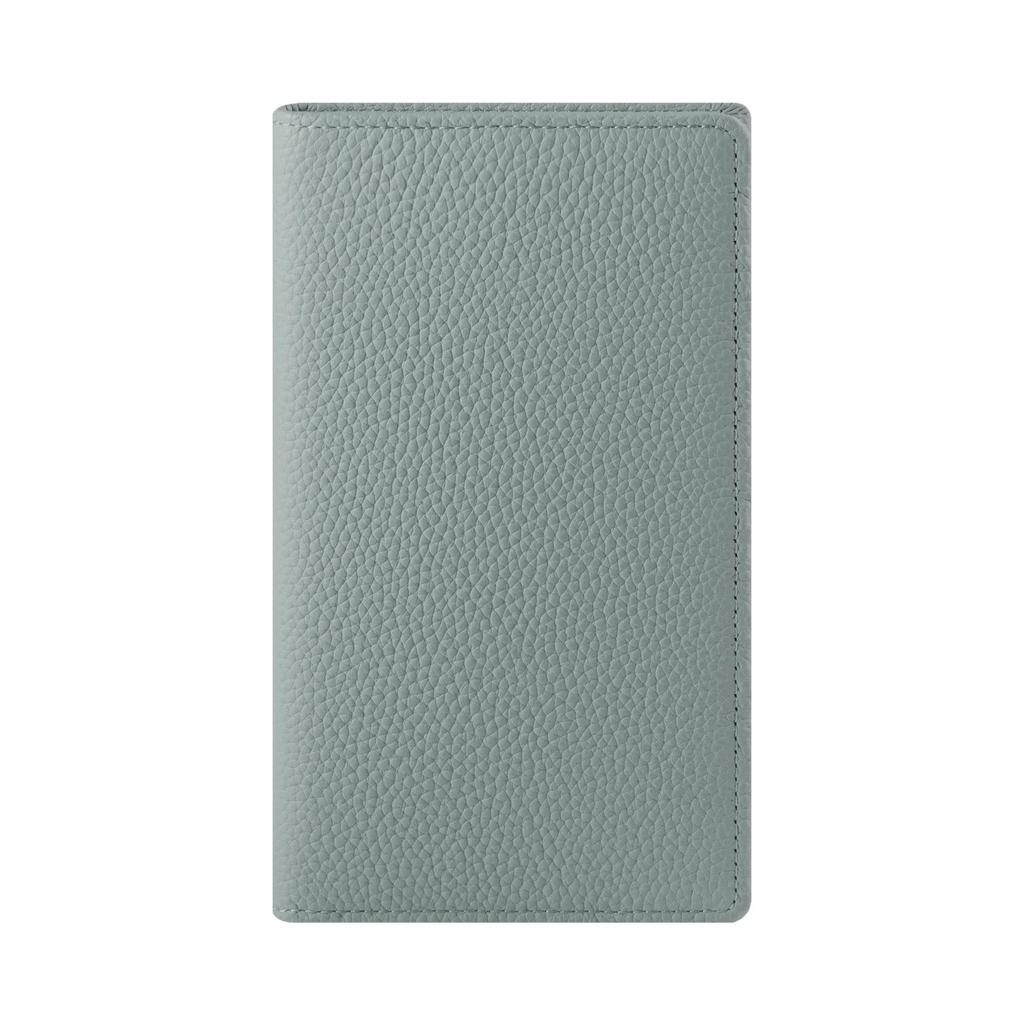 HANATORA Genuine Leather Long Shrink Bifold Slim Card Coin Simple Icy Popular Birthday Gift for Popular Suitable for Men In Their and 70s Wallet,