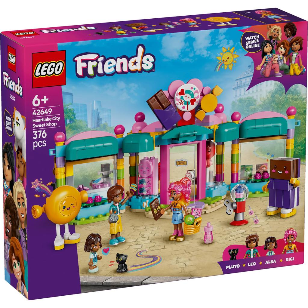 LEGO Friends Heartlake City Candy Shop Toys Blocks Educational6789Pretend Play House 42649
