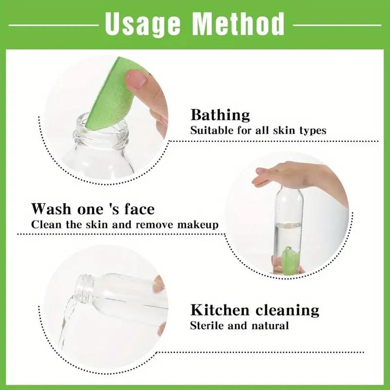 5/3/1PCS Reusable Edamame Cleaning Sponge Brush Pea Brush Scrub Cup Artifact Cleaning Sponge Wipe Bottle