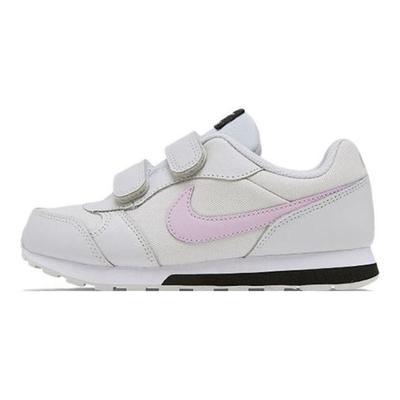MD Runner 2 Fabric Retro Non-Slip Shock Absorbing Durable Low-Top Kids Running Shoes Kids Sneaker White Purple 807317-019