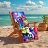 1pc UFO Robot Grendizer4 Beach Towel, Comfortable and Thick, and Swimming/Bath/Picnic/Camping Towel, Suitable for Seaside Beaches
