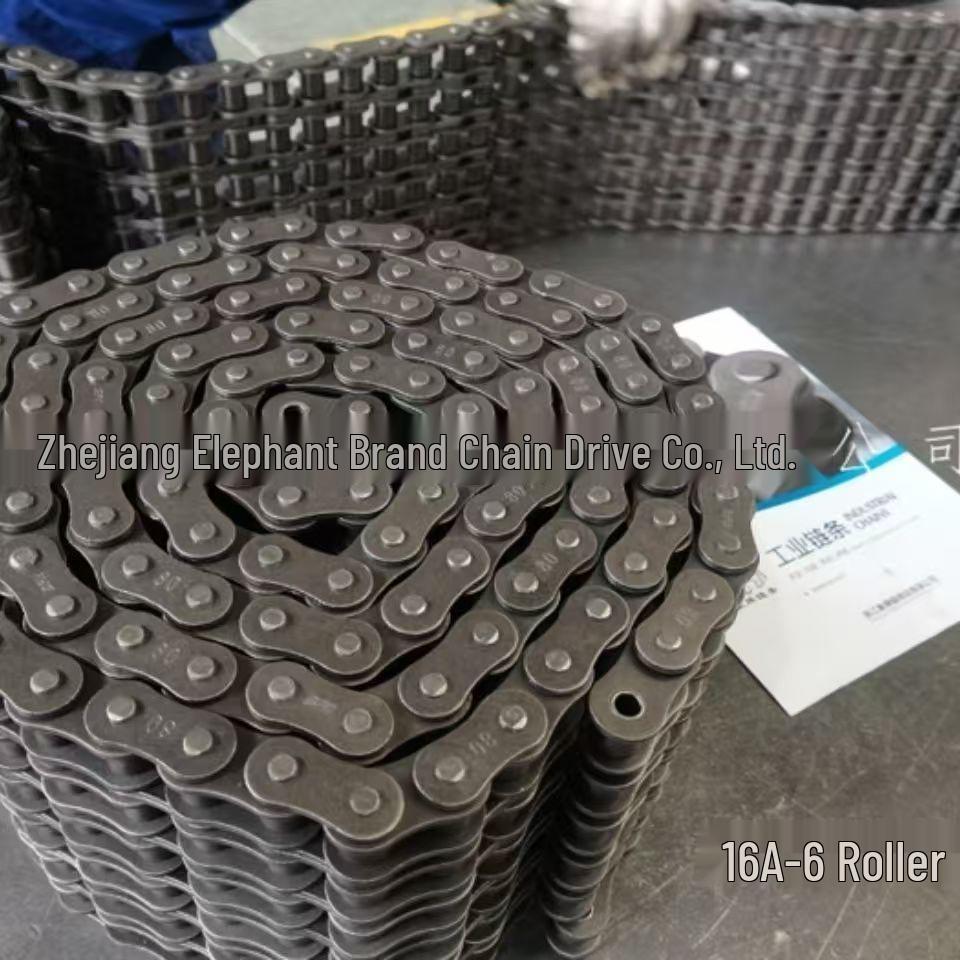 Elephant Brand Alloy Steel 45 Manganese Transmission Chains: Three-Row, 06B, 08B, 10A, and More.