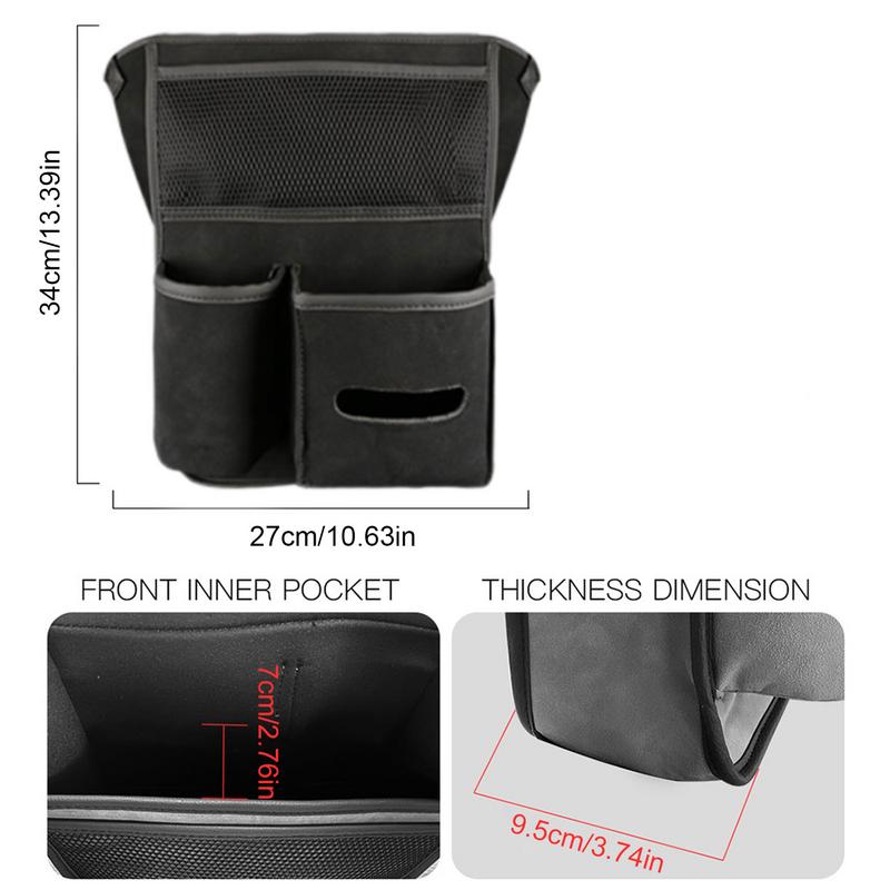 Backseat Tissue Organizer Multifunctional Car Organizer Bag Car Holder Bag Between Seat Organizer Car Organizer With Large