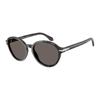 Armani Personalized Design Acetate Round Sunglasses Unisex Couple Style Gray Tortoise