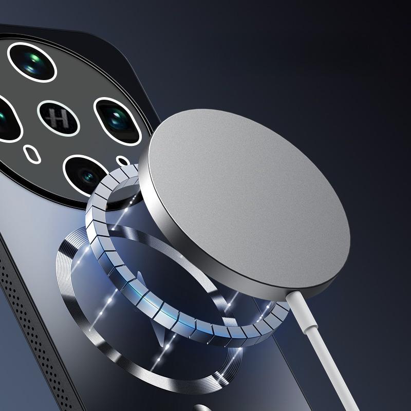 For Magsafe Trådløst Ladeetui for OPPO Find X8 Ultra Magnetisk Frostet Støtsikker Linsefilm Beskyttelse Hardt Deksel for OPPO Find X8s X8 Pro Støtfanger