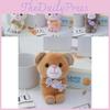 Adorable Candy Bear Plush Toy Soft Stuffed Bear Doll Keychain Bag Charm Cute Bear Ornament
