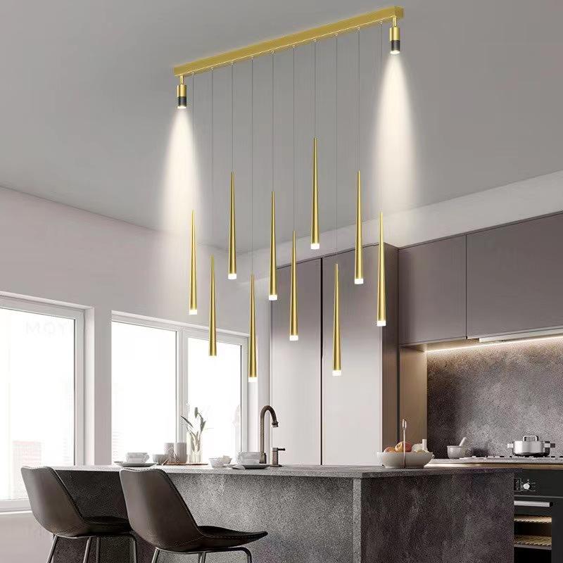 2025 Modern Restaurant Chandelier: Simple LED Spotlight Bar Light, Creative Dining Room Luxury Lighting