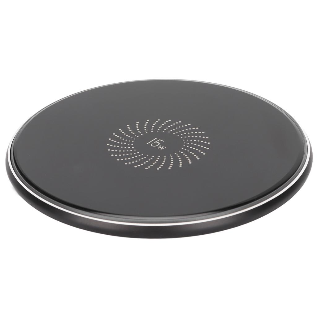 15W Wireless Fast Charger with 1m TypeC Cable Pure Copper Coil Fast Wireless Charging Pad
