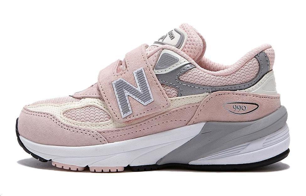 New Balance 990v6 Hook & Loop Little Kid Wide Pink Haze 32.5