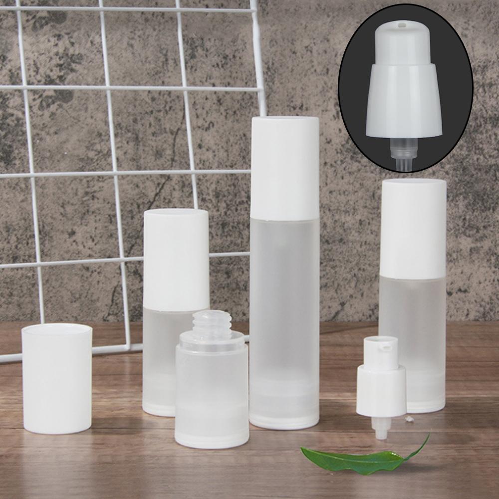 15/30/50/80/100ML Frosted Empty PP Vacuum Pump Lotion Bottles Dispenser Travel Cosmetic Container Refillable Spray Bottles