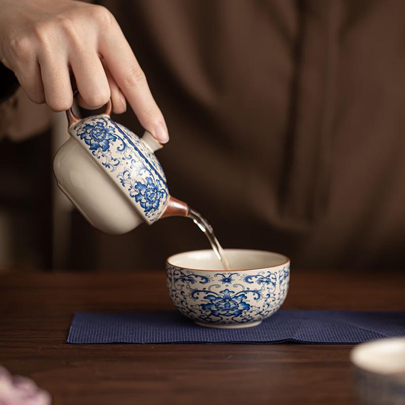 Portable Ru Kiln Travel Tea Set