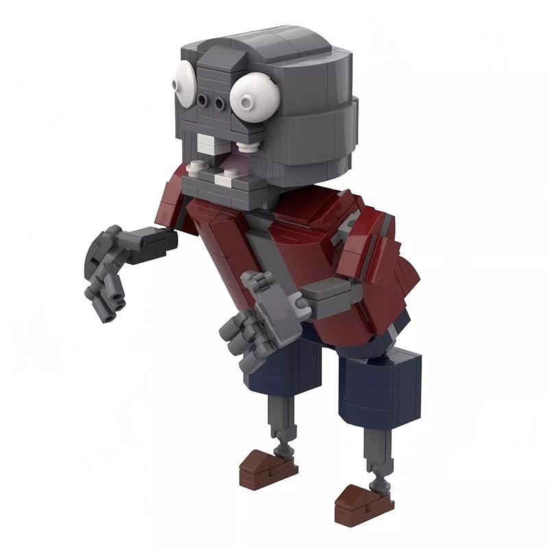 Bricklink MOC Ideen PVZ Spiel Pflanzen und Zombies Kampf Actionfiguren Sets Erbsenschützen Bausteine Kinderspielzeug Halloween Geschenk