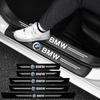 1/4/5Pcs Leather Car Door Sill Protector Carbon Fiber Sill Strip For BMW 50th G07 G06 G02 G01 F48 F39 G42 G26 F01 F02 GT E48 i3 pdcr06