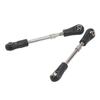 2pcs RC Servo Pull Rod RC Servo Connecting Rod for ZD Racing 10421 110 RC Car Black Silver