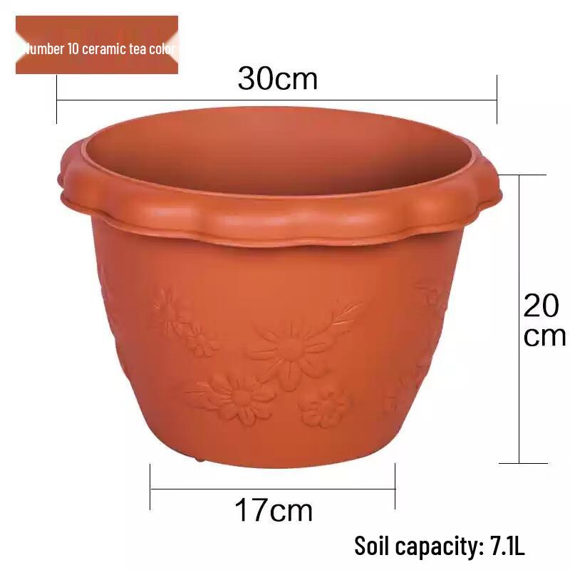 IRIS Resin Flower Pot for Balcony & Garden
