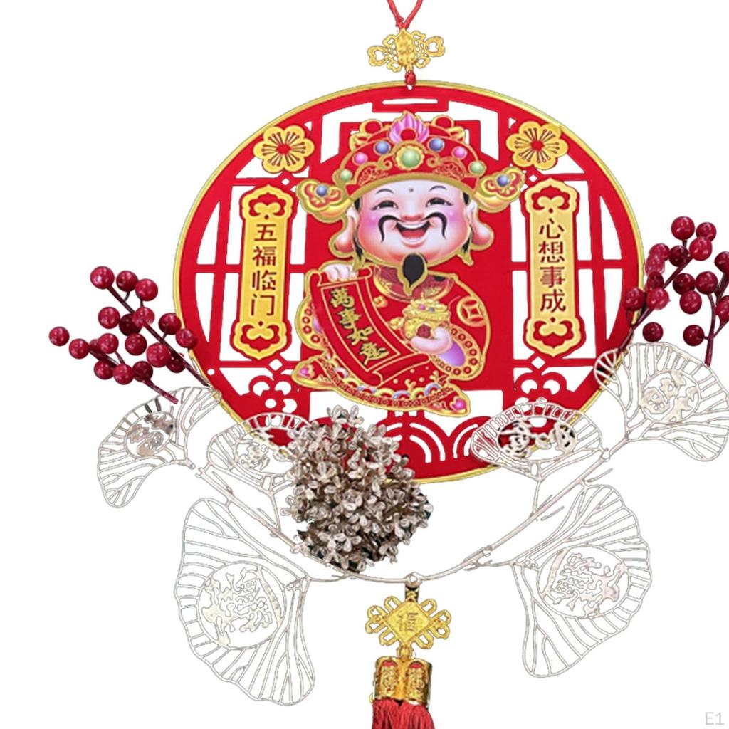 Festive Hanging God of Wealth Decoration for Year Celebrations