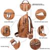 Leather Convertible Backpack Handbag Sling Bags for Women