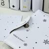 3-Inch Card Album Photo Storage White Snowflake Design Card Holder Card Organizer Fan Card Case Celebrity Card Holder