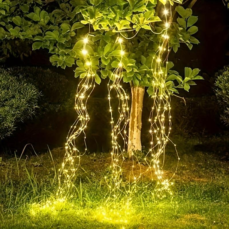 LED Waterfall String Light Solar Powered Firefly Vine Fairy Light for Patio Party Indoor Garden Holiday Chrismas Tree Decoration