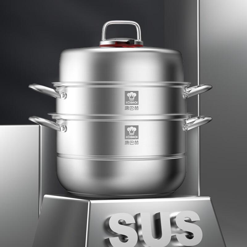 Kangbch 304 Stainless Steel Anti-Overflow Steamer Pot