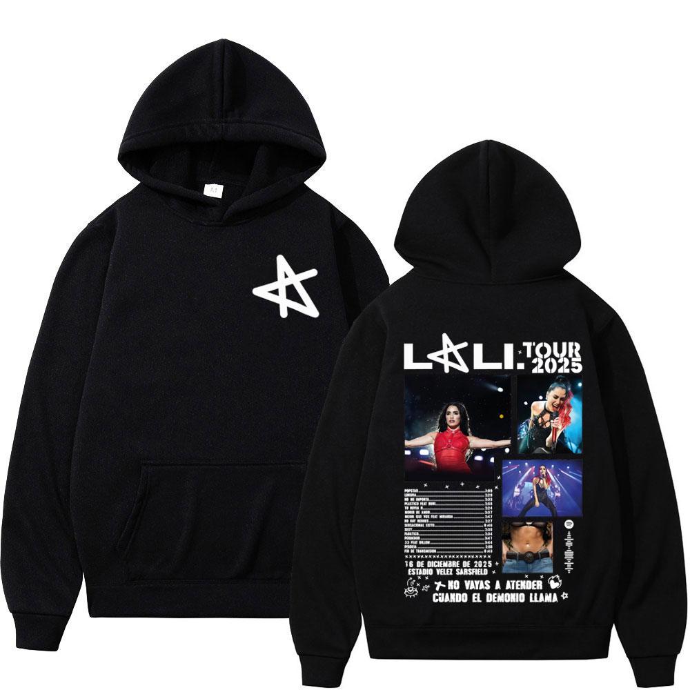 

Singer Lali Esposito Tour Album 2025 Merch Graphic Hoodie Men Women Fashion Pullover Long-sleeved Casual Aesthetic Trendy Hoodie 3XL