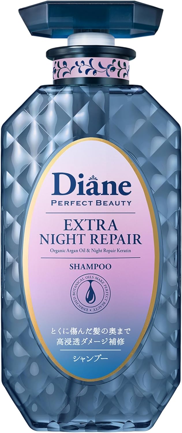 Diane Perfect Beauty Extra Night Repair Восстанавливающий ночной шампунь для поврежденных волос, 450 мл