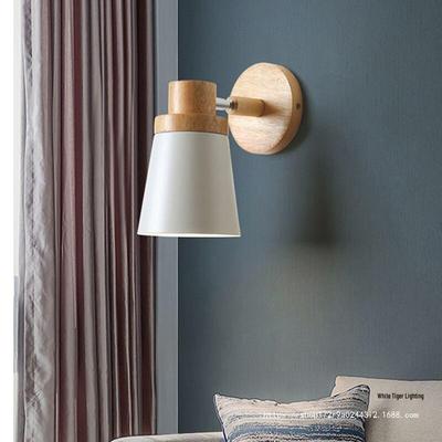 Nordische minimalistische Holz-Wandleuchte für Schlafzimmer, Wohnzimmer, Treppenhaus, Flur, Eingangsbereich, Hotelzimmer und Arbeitszimmer.