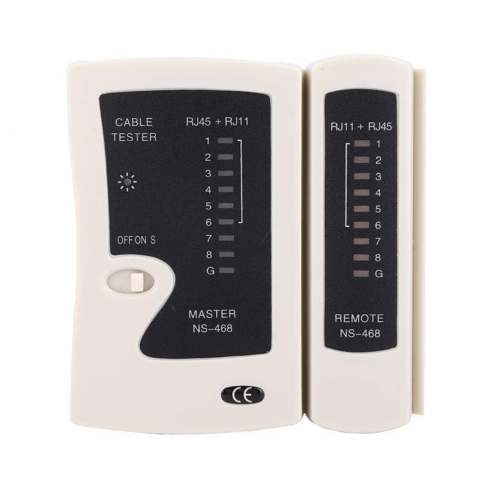 

Network Cable RJ45 RJ11 RJ12 Cable LAN LAN Cable Supports Auto Wire Networking 25MA Plastic Tester, Tester, Tester, Checker, Detector, Fast/Slow Mode, белый