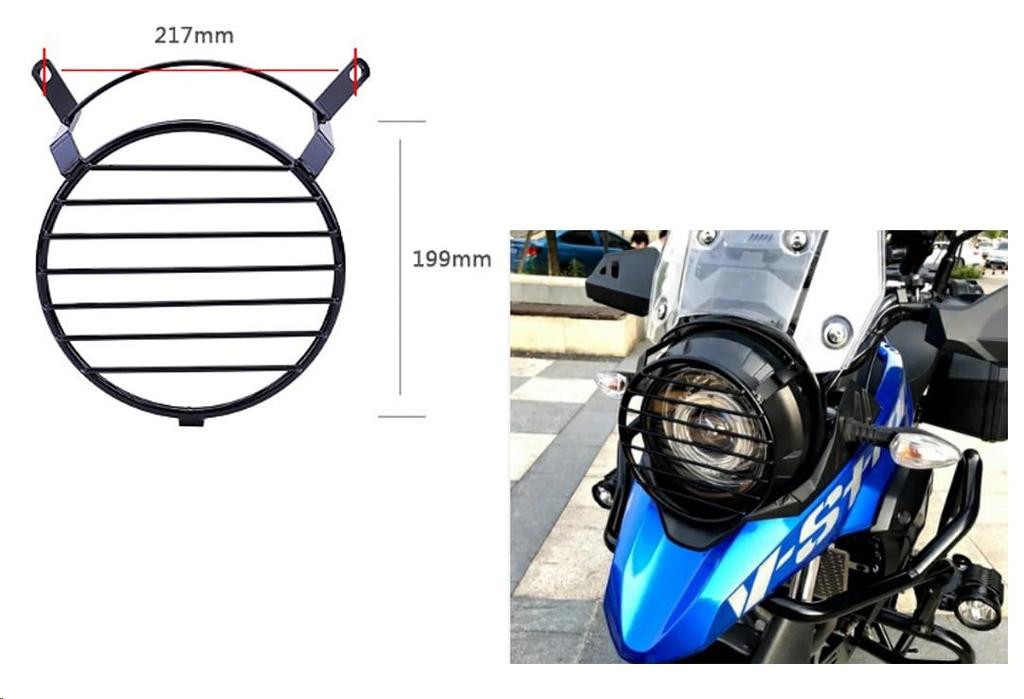 Suzuki 250 Headlight 250 DL250 DS11A Grill Mesh Stone Guard Aftermarket V-Strom Cover/Guard/Protector V-STROM Impact/Protection